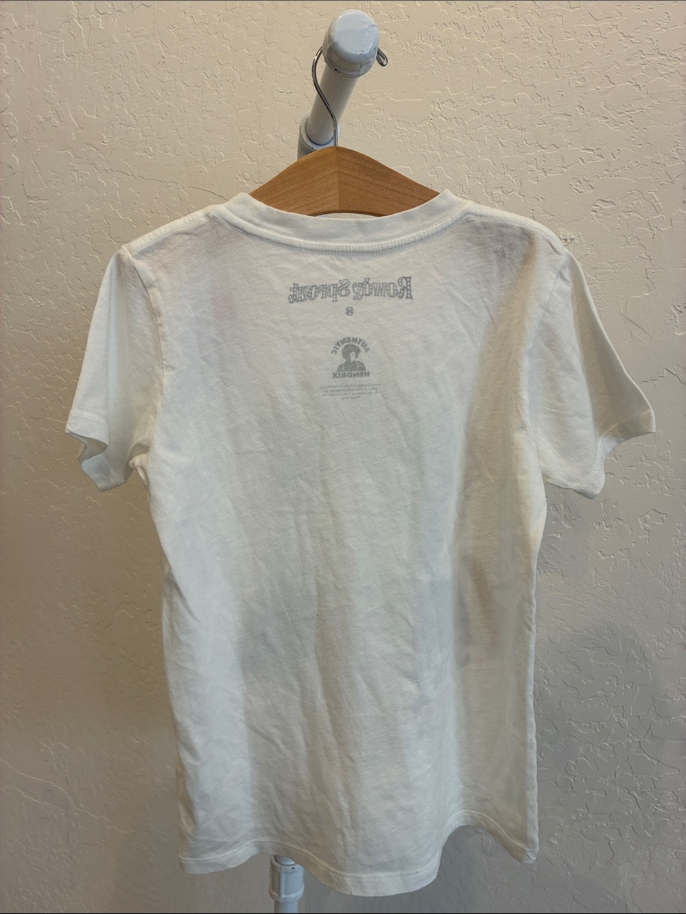 Rowdy Sprout White Jimi Hendrix Graphic Tee with Blue and Red Print - Picture 3 of 7